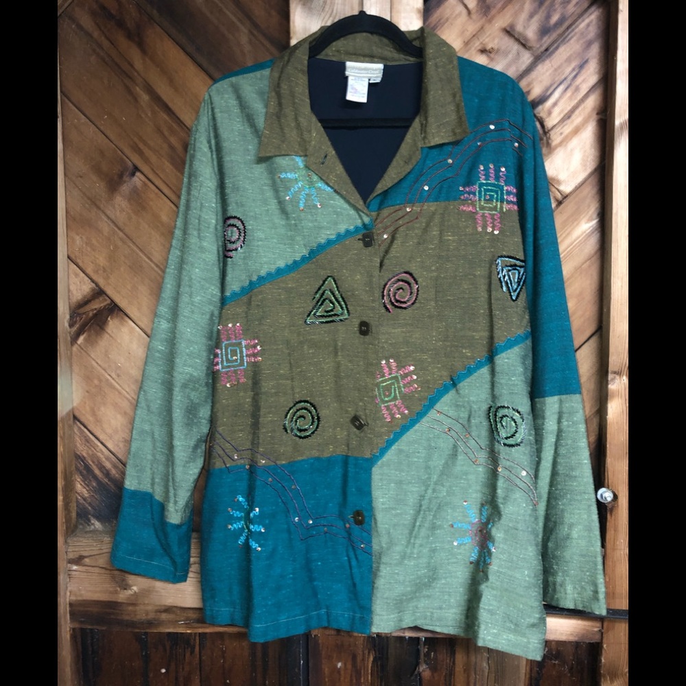 Coldwater Creek beaded blazer